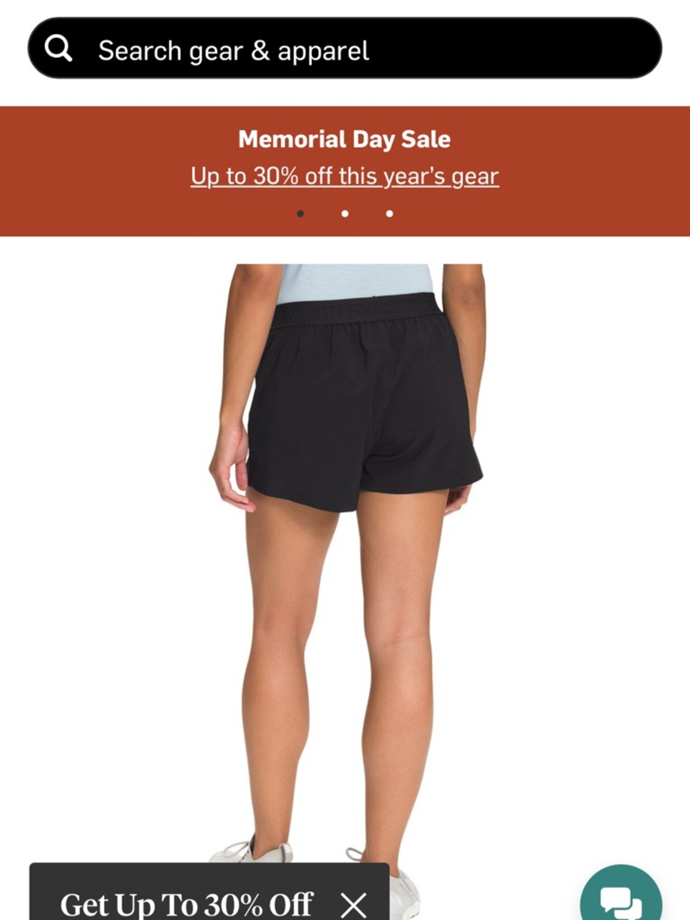 NWT The North Face Women’s Wander Short -Black Active Running Shorts - Picture 2 of 2